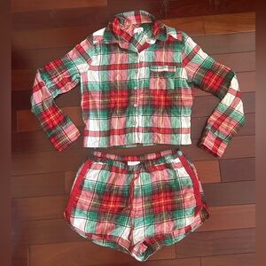 Plaid Pajama Set - Red and Green